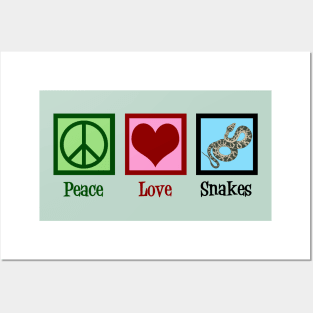 Peace Love Snakes Posters and Art